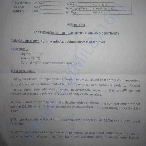 Medical Report