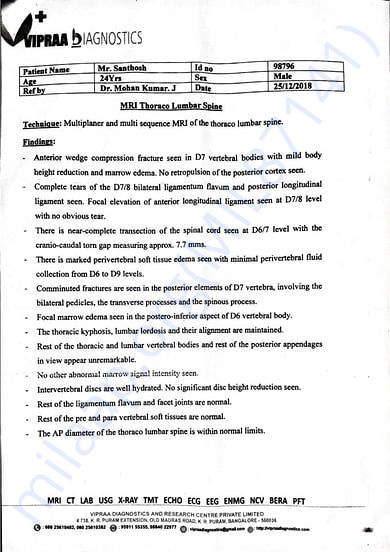 Medical Report