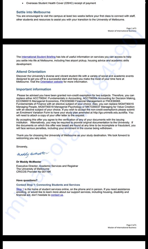 Offer letter 1