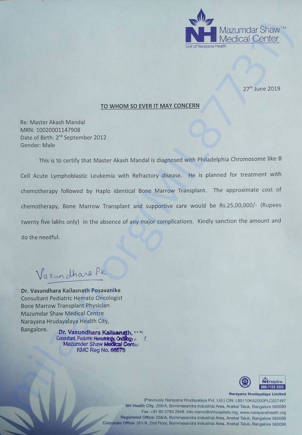 Estimation letter