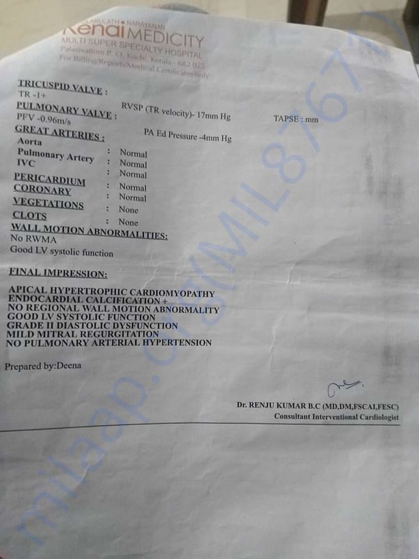 Radiology report 1
