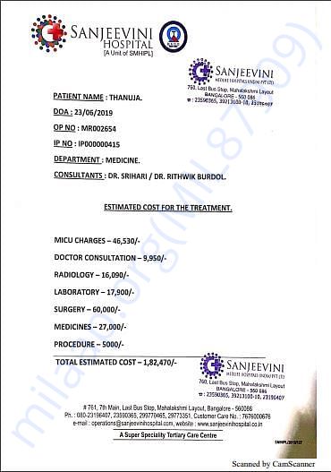 Estimation letter.
