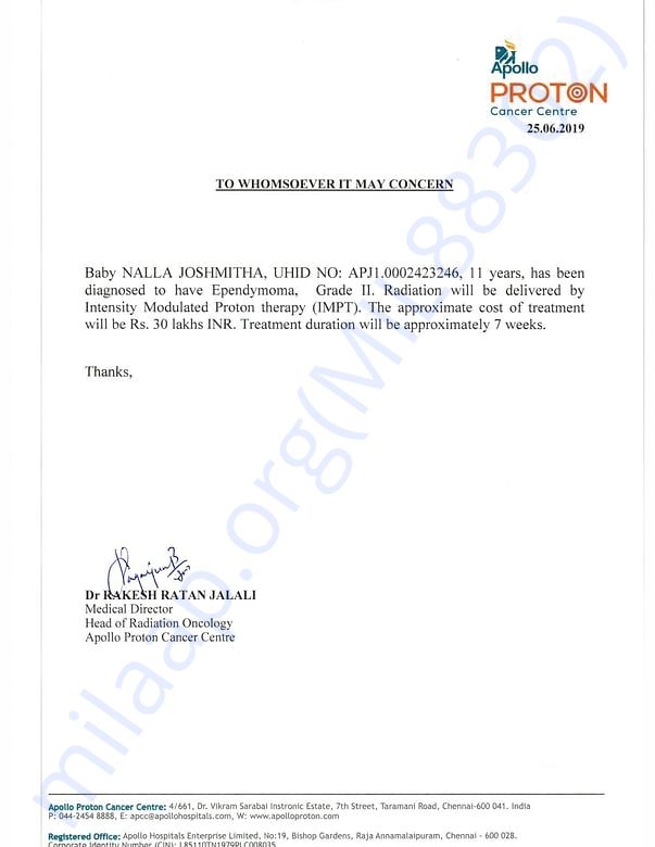 Estimation letter.