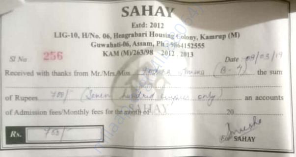 Payment Receipt