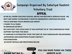 Help Us Spread Awareness on Child Sex Abuse in Kashmir
