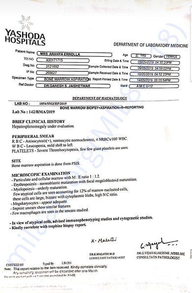 Medical report