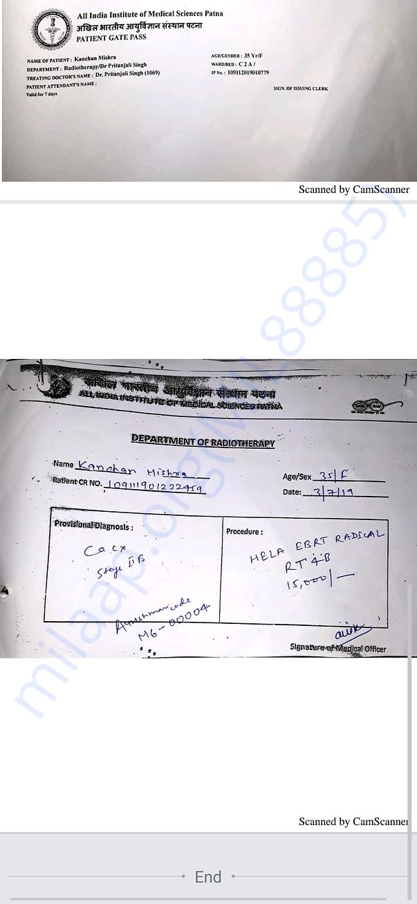 Diagnosis Cancer IInd stage