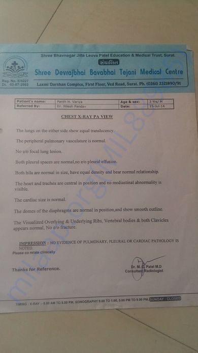 MEDICAL REPORTS FOR ASTHAMA