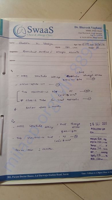 MEDICAL REPORTS FOR ASTHAMA