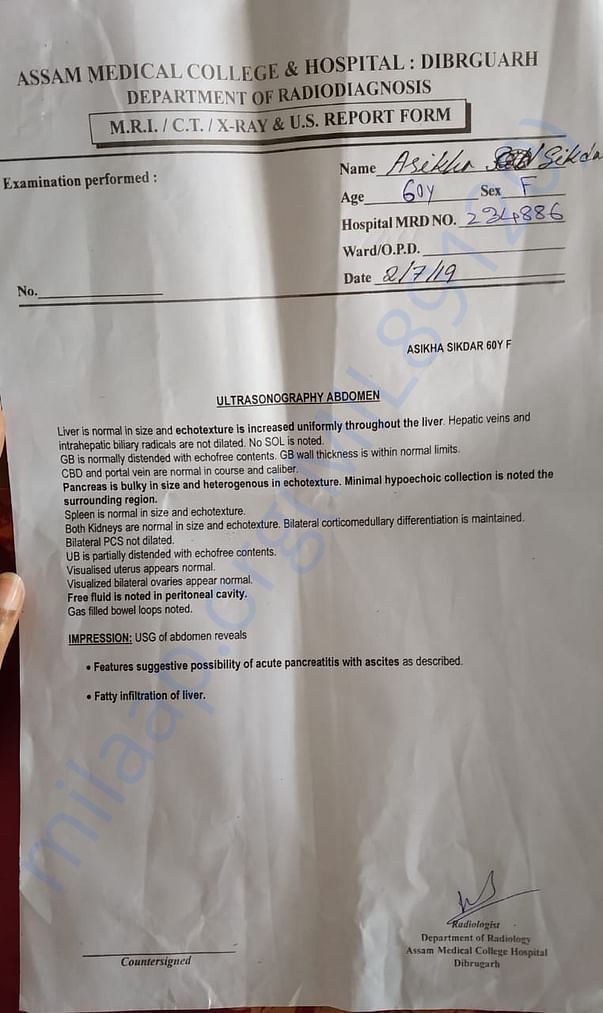 Hospital report