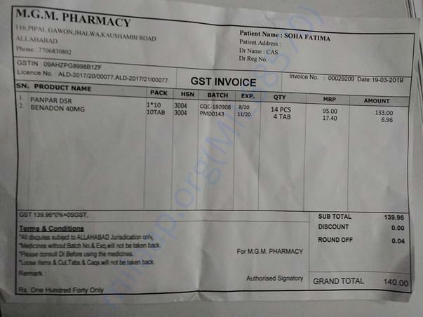 Medical bill