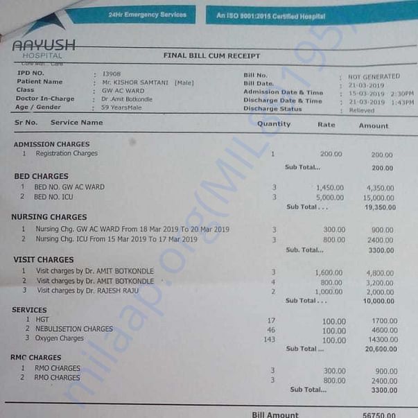 Medical Bill