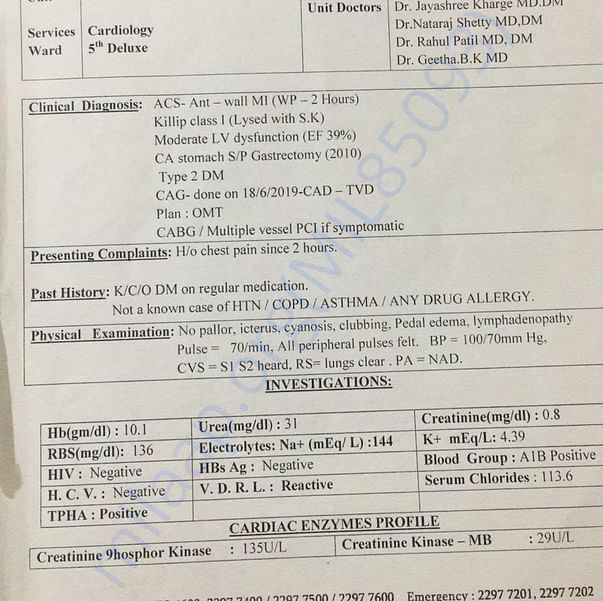 Medical Report