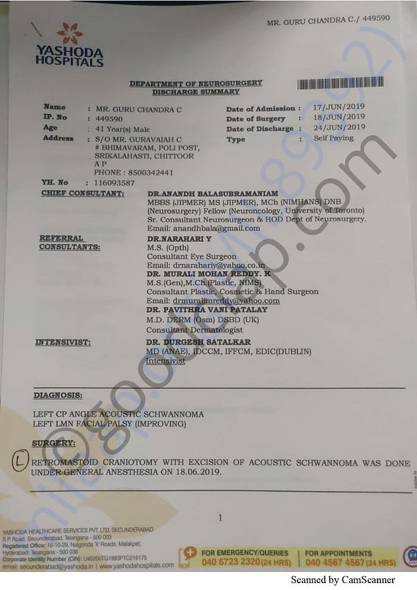 Few Images and medical reports