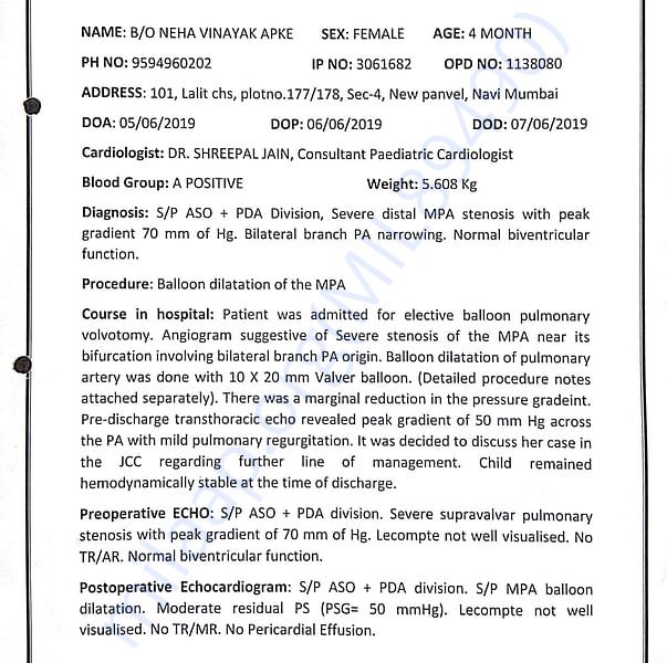 Medical Report