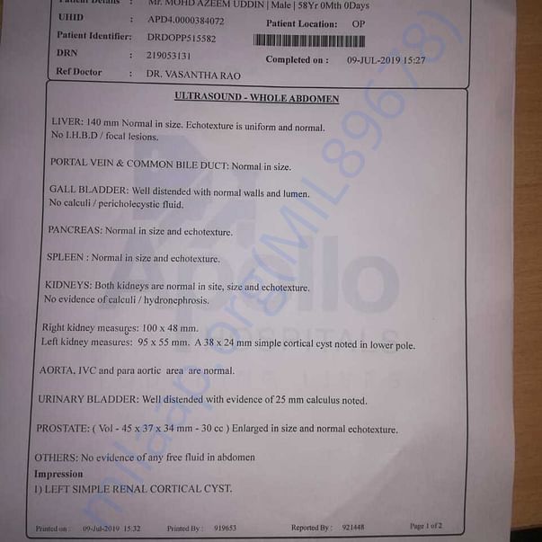 Medical Report