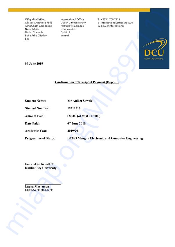 Estimation Letter