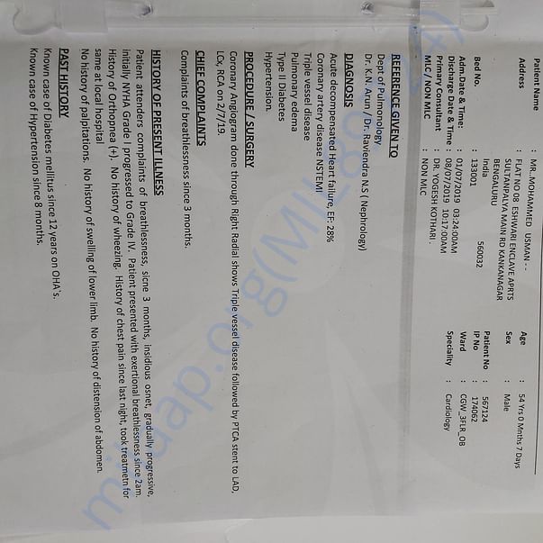 Medical Bill
