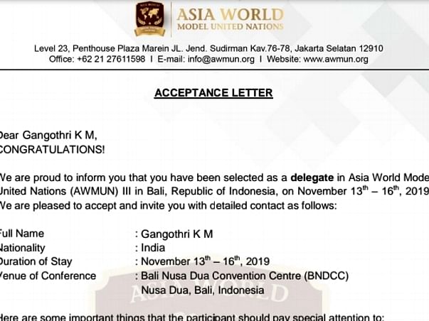 Help Me Represent Women In Asia MUN 19