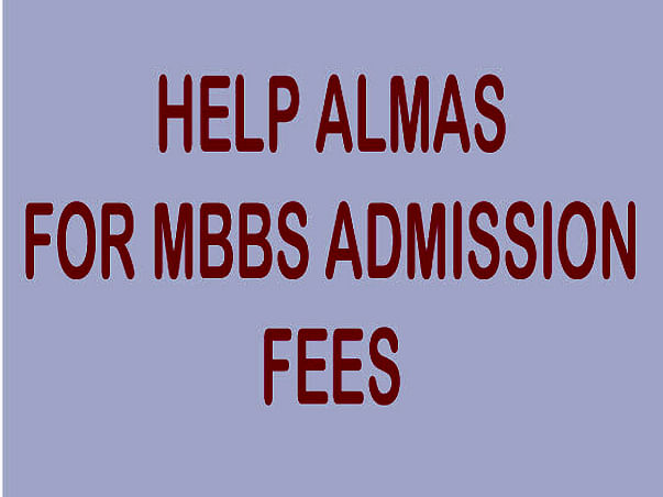 Help Almas for Pursuing MBBS!