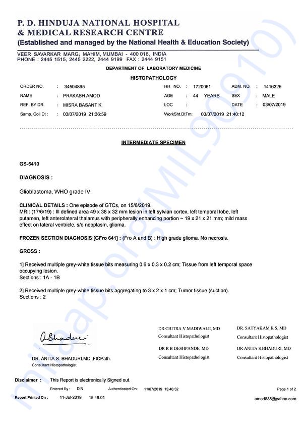 Medical Report