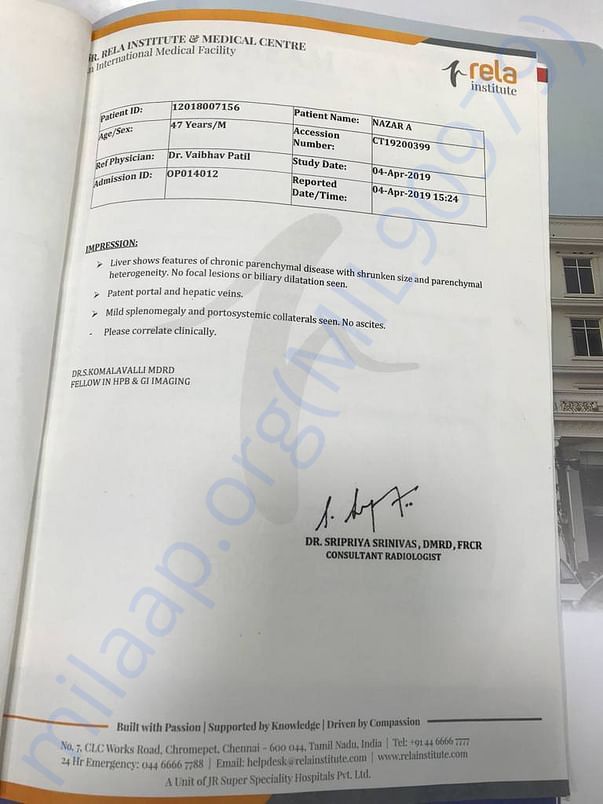 Medical report 1