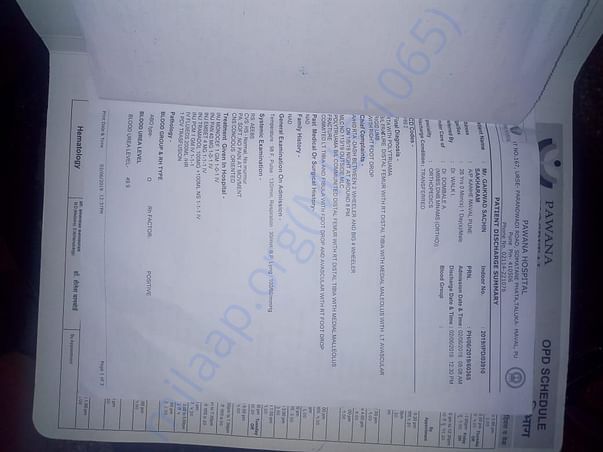 This is the doctor report