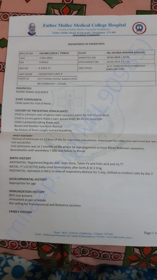 Hospital report