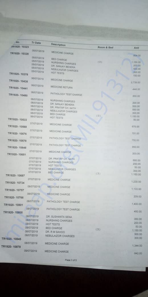 Medical bill