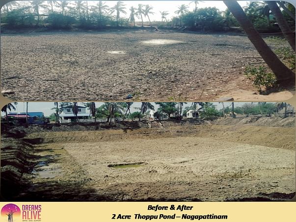 Pond Restoration in Nagapattinam ~ HelpInFarmersInterest #Hifi