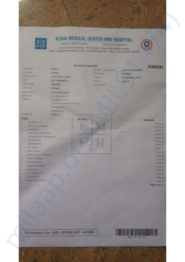 Medical Bill