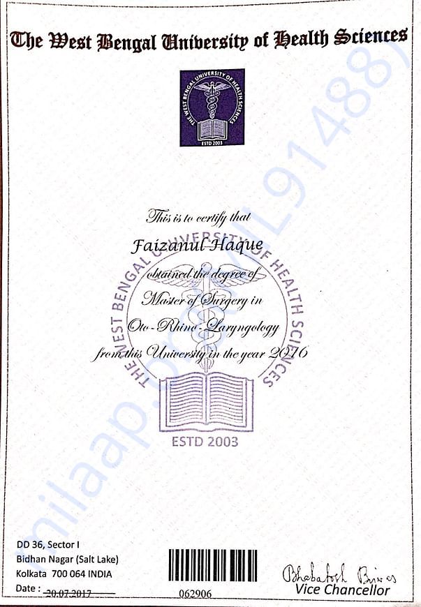 Degree Certificate