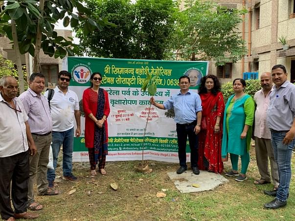 Tree Plantation Drive in Delhi, Faridabad and Almora in July-August