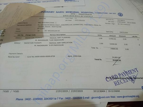 Radiation Bills for first cycle!!!