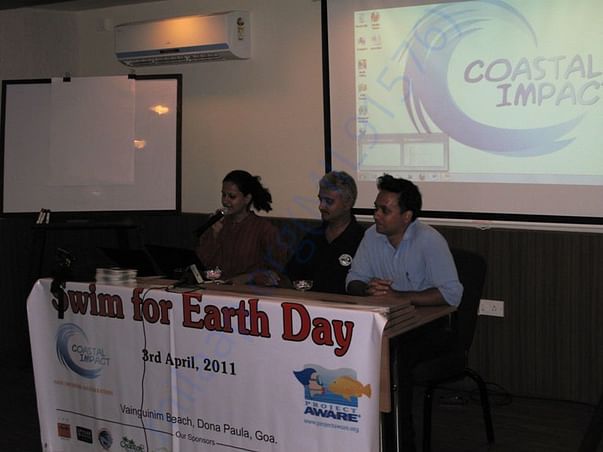 SWIM FOR EARTH DAY - PRESS CONFERENCE