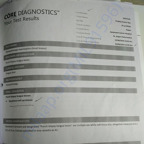 Biopsy report