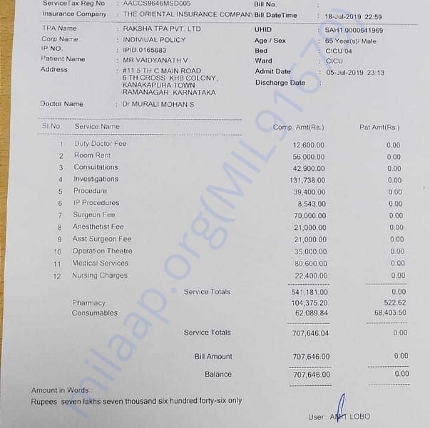 Medical Bill