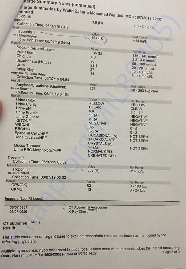 Medical report 5