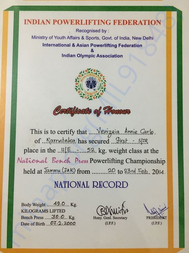 National Benchpress championship