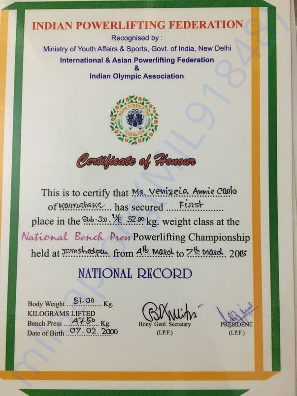National Benchpress championship