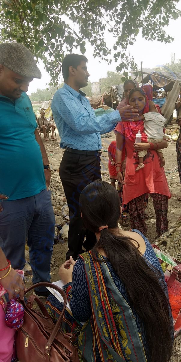 Slum children's needs educational support.