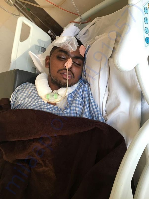 As of now,Hari is unable to talk,he is only able to blink his eyes.