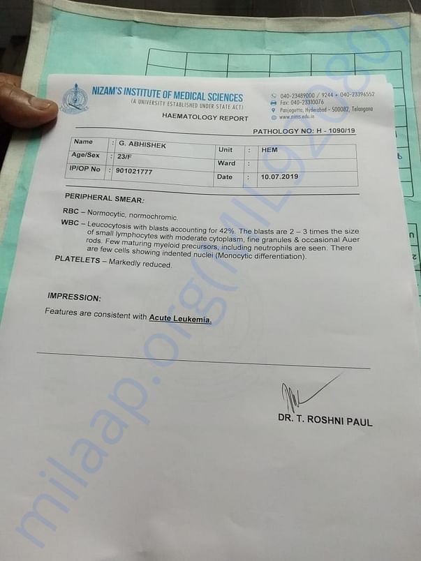 Hospital report