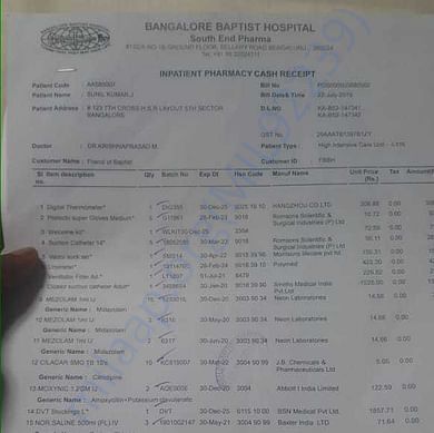 Medical Bill