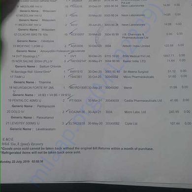 Medical Bill