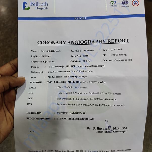 Medical report