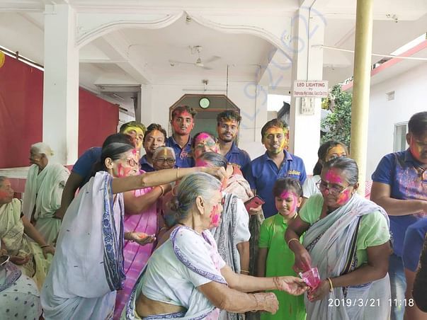 An endeavour to bring Smile on their faces, celebrating holi.