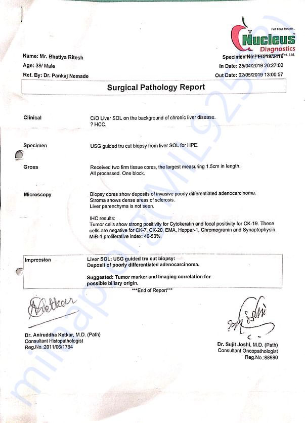 Biopsy Report