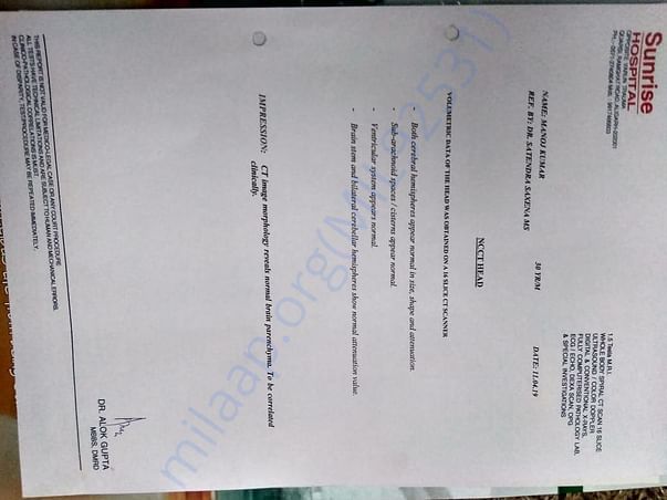 attached doctors reports