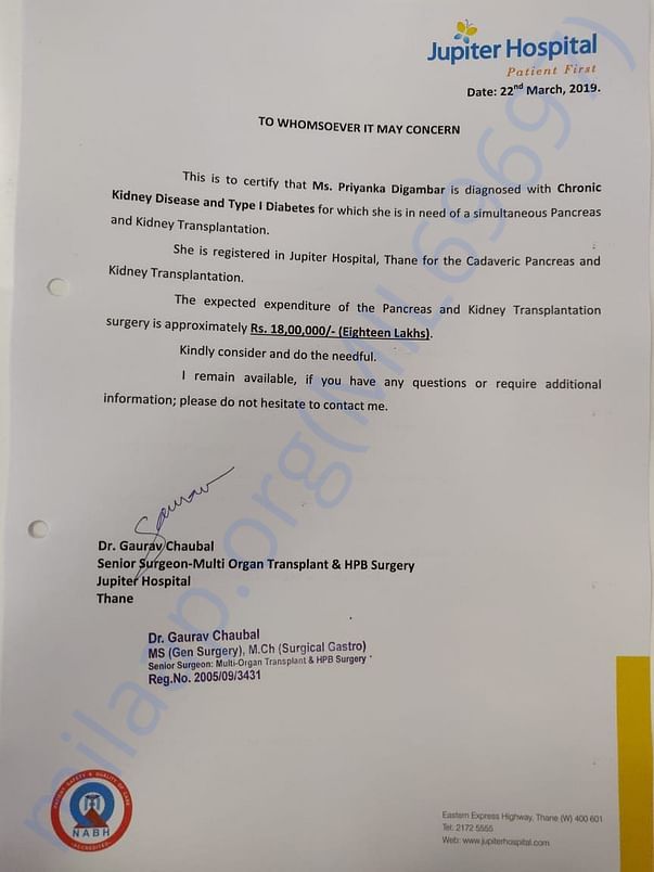 Transplant Package Estimate provided by Jupiter Hospital